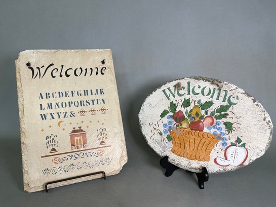 Handpainted Slate Welcome Signs