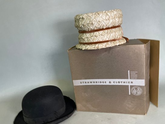 Vintage Strawbridge & Clothier And Mayfair Hat
