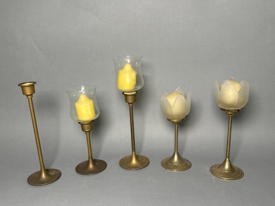 Brass Interpur Candle Stick Holders