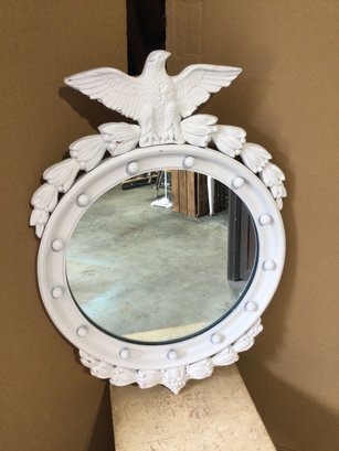 Vintage Federal Style Mirror In White