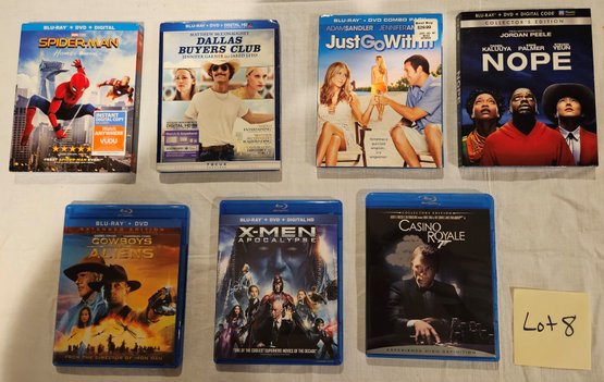 7 Blu-Ray DVDs. Super-Heroes, Disney, Sci-fi, Disney, Etc. DVD Lot 8