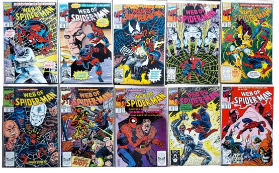 Lot Of 20 Marvel Comics WEB OF SPIDER MAN Comic Books