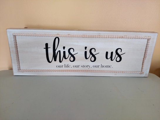 THIS IS US WALL HANGING