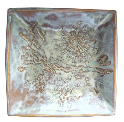 Signed Ginny August Vintage Studio Pottery Ash 8' Ashtray