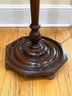 Wood Floor Lamp With Silk Shade