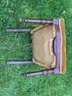 Antique Chair With Wooden Casters