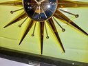 Verichron Brass Starburst Wall Clock New In Box