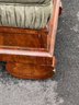 Antique American Empire Upholstered Open Arm Window Settee