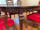 A Stunning American Furniture Company Dining Table With Chairs