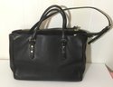 A10. Kate Spade Large Leather Black Handbag, Purse.