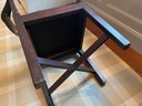 Chippendale Leather Corner Chair