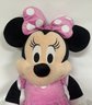 Beautiful Just Play Toy Disney Jr. Large Minnie Mouse  Plush Pink Dot Dress In Multicolour.                E5