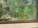 Edward Barton Horse Racing Abstract Oil Painting