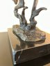 Cowboy Rider / Bronze Sculpture On Marble Base
