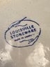 Louisville Stoneware Serving Dish 12x5 Casserole & Cover Bachelor Button Beautiful Ceramic Bowl Blue Flowers