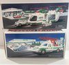 Hess Truck Lot 4: 1994 Rescue Truck And 2001 Helicopter W/ Motorcycle & Cruiser - BRAND NEW