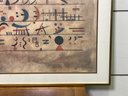 Wassily Kandinsky, Rows Of Symbols, A Framed & Signed Lithograph