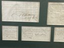 18TH CENTURY FRAMED DOCUMENTS SIGNED BY SAMUEL CARVER AND OTHERS