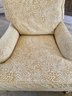 Pair Custom Gold & Beige Club Chairs In Cheetah Motif