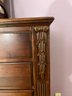 Ethan Allen Classic British Dresser With Dresser Drawer & Mirror Collection