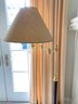 Lacquered Mahogany & Brass Floor Lamp With Ebony Detailing