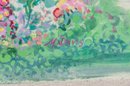 Colorful Maritime Landscape Oil On Canvas Signed M. DAVIS