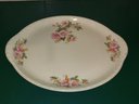 Floral Ceramic Platter/bowl, Vineyard Pitcher And Floral Wine Glass