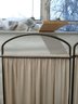 Vintage Attractive Iron And Linen Room Dividers