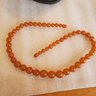Amber Beaded Necklace From The Soviet Union