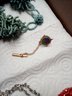 Jewelry Lot - 14 Items Bracelets, Necklaces With Stones, Tie Tac, Pins, Necklaces D3