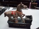 Metal Mechanical Bank - Vintage Trick Pony                  A3