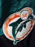 Vintage Miami Dolphins Authentic Pro Line Apex One NFL Jacket (L) With Zippered Front Pockets A1