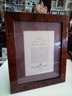New  Hand Crafted Italian Wood Molding Fancy 8 X 10 Frame By Philip Whitney, Ltd. & Bey-Berk Leather Tray  A4