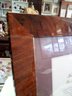 New  Hand Crafted Italian Wood Molding Fancy 8 X 10 Frame By Philip Whitney, Ltd. & Bey-Berk Leather Tray  A4