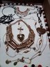 Jewelry Lot With Plenty Of Gold Tone Sparkle And Includes Sigrid Olsen Necklace   D3