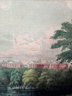Vintage Hand Colored Etching Print Of Trinity College, Hartford, CT       A3