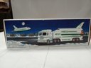 Vintage Toy Hess Truck And Space Shuttle With Satellite.  E1