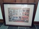 Michael Delacroix Framed Print Of Victorian French Street With Parade  WA