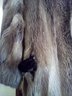From Harper's Furs, Fairfield, CT - A Lovely Car Length Long Haired Variegated Colored Fully Lined Coat  SR