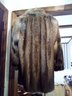 From Harper's Furs, Fairfield, CT - A Lovely Car Length Long Haired Variegated Colored Fully Lined Coat  SR