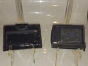 COACH Black Embossed Patent Leather And Cloth Wallets