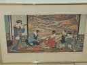 Utagawa Toyoharu - Winter Party Large Framed Print