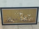 Edo Period Flowers And Birds 4 Panel Japanese Screne Art