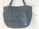 Coach Park Carrie Tote Purse Swing Pack Black Pebble Leather No. E1380-f23662