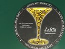 Santa Barbara Ceramic Design LOLITA The Martini Collection 10oz Leopardtini Glass