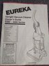 Eureka Upright Vaccuum Cleaner - Household Type, 4380-4480 Series  Guide & Attachments  CVBK