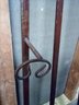 Splendid Pair Of Metal Foldable Standing Art Display Easels / Stands - An Unusual Find   CVBK