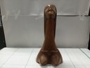 Exquisite Hand Carved Wood Nude Bust 16' Tall   A3
