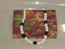 BLACK ONYX White JADE Necklace For Women