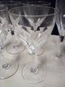 6 Val Saint Lambert Crystal Stemware In Montana Pattern -  4 Cordial & 2  Aperitif Glasses  A4